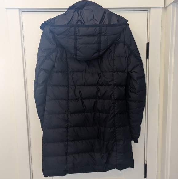 Athleta Goose Down Parka, Navy with Rose Gold - Size Medium - Picture 4 of 9